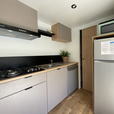 Mobile home 4 persons - Premium 29 m² 2 bedrooms semi-covered terrace + air conditioning + LV L