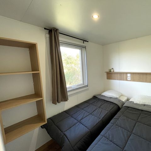 Mobile home 4 persons - Premium 29 m² 2 bedrooms semi-covered terrace + air conditioning + LV D