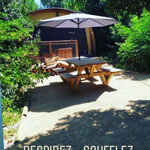 Lodge 4 persons - Lodge Château 32m² - 2 bedrooms - Spa - kitchen - shower room