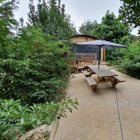 Lodge 4 persons - Lodge Château 32m² - 2 bedrooms - Spa - kitchen - shower room
