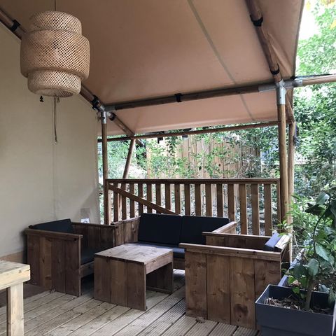 Lodge 6 persons - Zen Lodge 34m² - 3 bedrooms - spa - kitchen - shower room