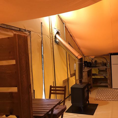 Lodge 4 persons - Lodge Ruisseau 28m² - 2 bedrooms - Spa - kitchen - shower room