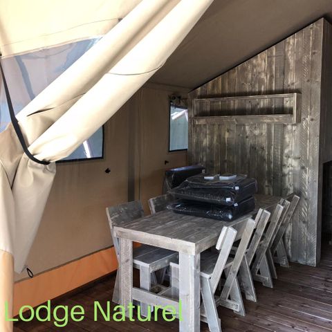 Lodge 4 persons - Natural Lodge 30m² + 15m² mezzanine - 2 bedrooms - kitchen - shower room