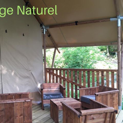 Lodge 4 persons - Natural Lodge 30m² + 15m² mezzanine - 2 bedrooms - kitchen - shower room