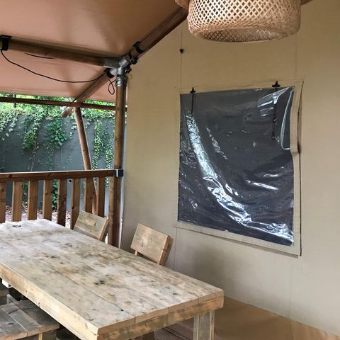 Lodge 4 persons - Natural Lodge 30m² + 15m² mezzanine - 2 bedrooms - kitchen - shower room