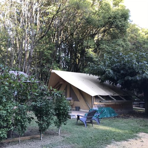 LODGE 3 Personen - Lodge Central 24m² - 1 Schlafzimmer - Kochecke - Duschraum - ebenerdige Unterkunft mit Zugang für Behinderte