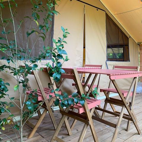 LODGE 4 Personen - Lodge Clairière - 25m2 - 2 Zimmer - Küche - Spa - ohne Sanitäranlagen