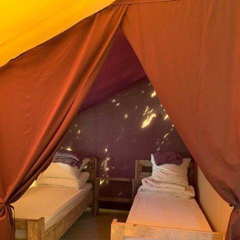 ALBERGUE 4 personas - Lodge Clairière - 25m2 - 2 habitaciones - cocina - spa - sin sanitarios