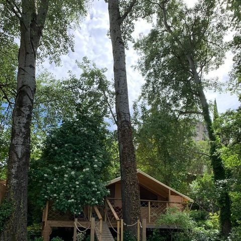 LODGE 4 Personen - Lodge Clairière - 25m2 - 2 Zimmer - Küche - Spa - ohne Sanitäranlagen