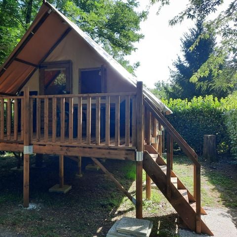 TIENDA DE LONA Y MADERA 5 personas - Amazone Lodge, sin instalaciones sanitarias