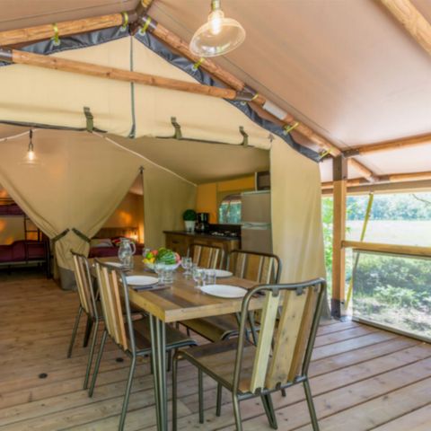 CANVAS AND WOOD TENT 5 people - Safari Nature Lodge (without sanitary facilities)