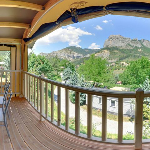 TENDA IN TELA E LEGNO 5 persone - Toilé Nature Luxe 32m² - Jacuzzi - 4 adulti + 1 bambino