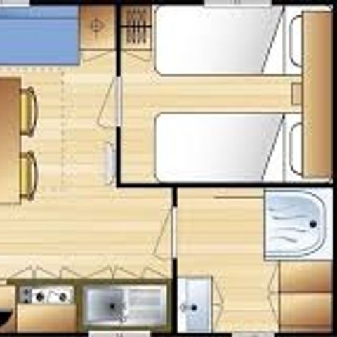 MOBILE HOME 4 people - Family Classic - Air conditioning - TV garden view