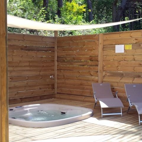 Stacaravan 4 personen - Loggia Prestige Confort 35m² -Jacuzzi - Airconditioning - TV