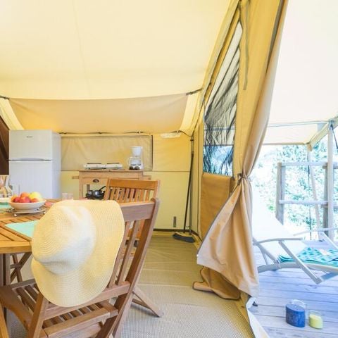 CANVAS AND WOOD TENT 5 people - Ciela Nature tent - 2 bedrooms (without sanitary facilities)