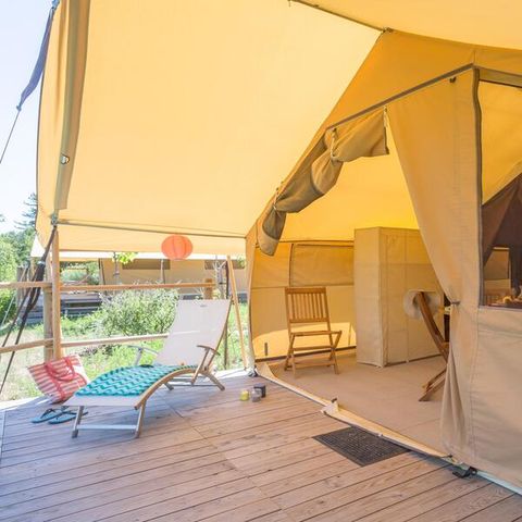Safaritent 5 personen - Ciela Nature tent - 2 slaapkamers (zonder sanitair)