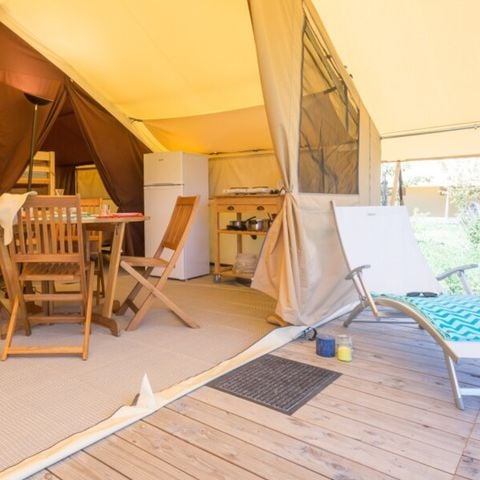 CANVAS AND WOOD TENT 5 people - Ciela Nature tent - 2 bedrooms (without sanitary facilities)