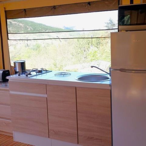 Tent 5 persons - Ciela Nature Lodge SPA tent - 3 bedrooms - Fitted kitchen - Bathroom