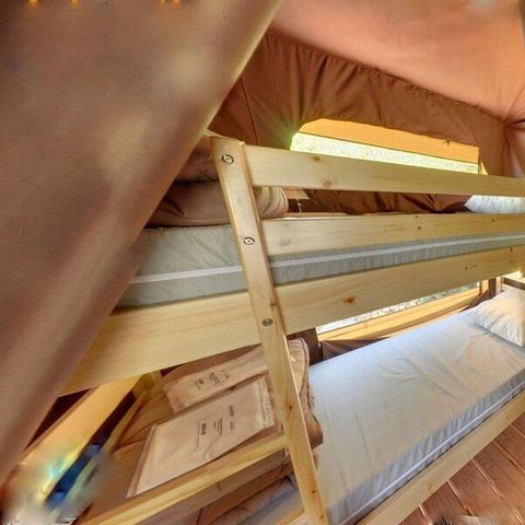 LODGE 5 people - Nature Lodge SPA tent - 3 bedrooms - Fitted kitchen - Bathroom