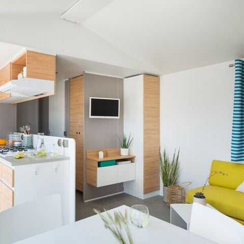 Mobilhome 6 personnes - Mobil home Prestige SPA - 3 chambres dont 1 suite parentale - draps, serviettes et plancha
