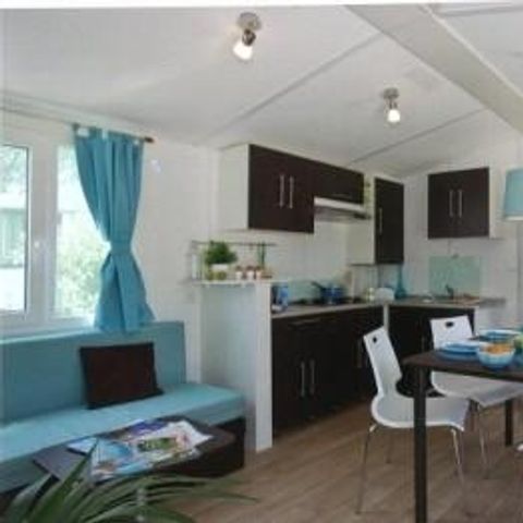 Mobilheim 6 personen - Mobilheim Orchidée Grand Confort 35m² - 2 Schlafzimmer + überdachte Terrasse + KLIMA + TV + LV 1/6 Pers.