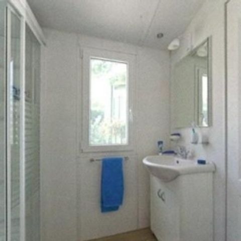 Mobile home 6 persons - Mobile-home Orchidée Grand Confort 35m² - 2 bedrooms + covered terrace + CLIM + TV + LV 1/6 pers