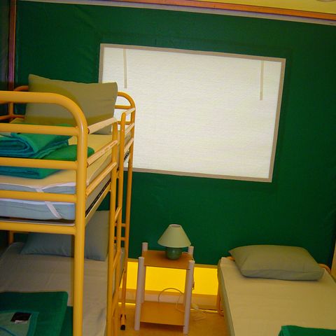 Bungalowzelt 5 personen - Zeltbungalow Pagan Standard 25m² - 2 Schlafzimmer - mit Sanitäranlagen 2/5 pers.