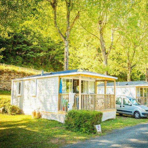 Mobile home 4 persons - Mobile-home Louisiane Confort 26 m² - 2 bedrooms + covered terrace + TV 2/4 pers