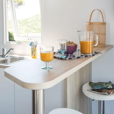 Mobilheim 4 personen - Mobilheim Louisiane Confort 26 m² - 2 Zimmer + überdachte Terrasse + TV 2/4 Pers.