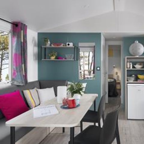 Mobilheim 4 personen - Mobilheim Louisiane Confort 26 m² - 2 Zimmer + überdachte Terrasse + TV 2/4 Pers.