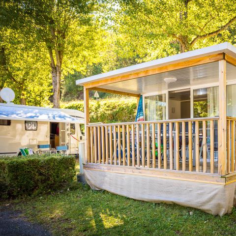 Mobilheim 6 personen - Mobilheim O'hara Confort 25 m² - 2 Zimmer + Überdachte Terrasse + TV 4/6 Pers.
