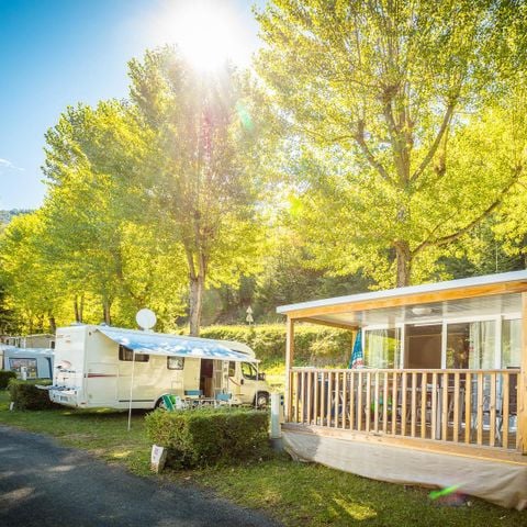 Stacaravan 6 personen - Stacaravan O'hara Confort 25 m² - 2 kamers + Overdekt terras + TV 4/6 pers