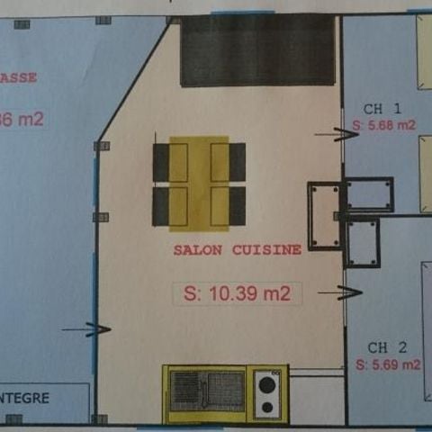 Safaritent 5 personen - Freeflower Standard 30m² - 2 kamers (zonder badkamer) 2/5 pers