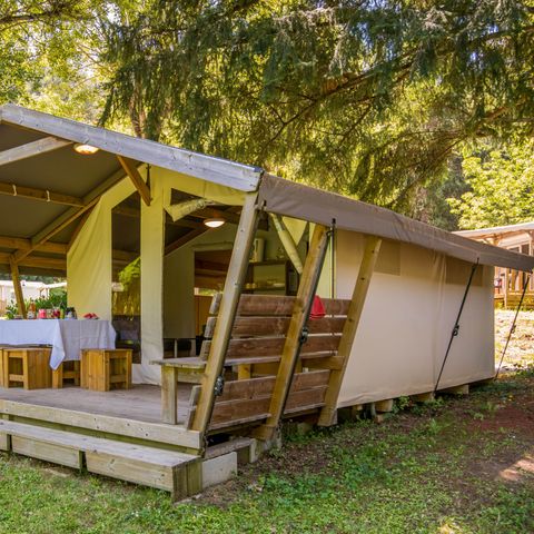 TENDA IN TELA E LEGNO 5 persone - Freeflower Standard 30m² - 2 camere (senza bagno) 2/5 pers.