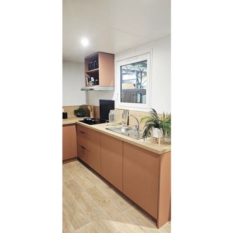 Mobilheim 6 Personen - NEW// Mobilheim Oasis Premium 37m² - 3 Schlafzimmer + LV + Clim + Plancha