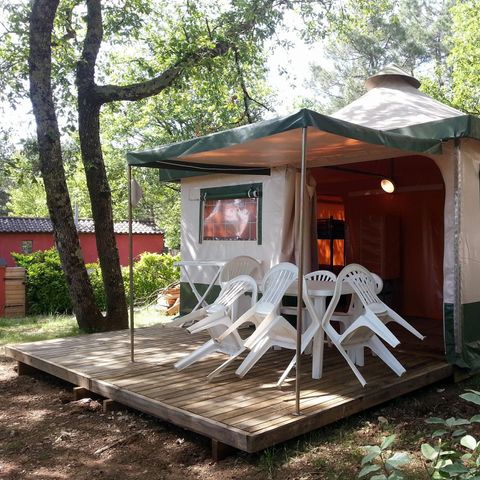 Glamping tent 5 persons - 5-seater canvas bungalow