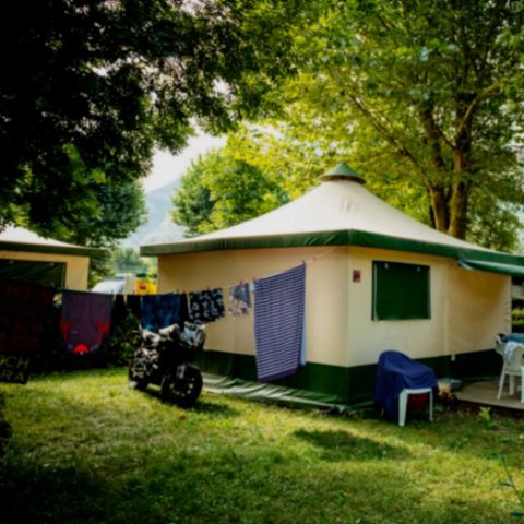 Canvas and wooden tent 5 persons - BENGALI without sanitary facilities