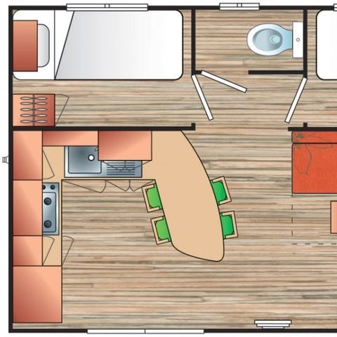 BUNGALOW 7 personnes - Mobil Home Confort