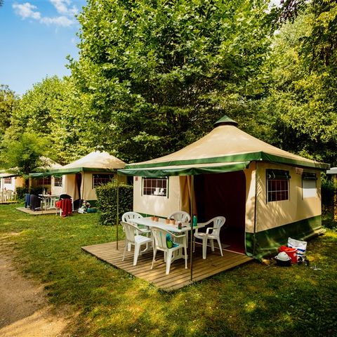 TENDA IN TELA E LEGNO 5 persone - BENGALI CONFORT senza servizi igienici