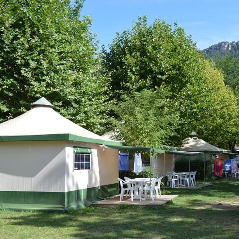TENDA IN TELA E LEGNO 5 persone - BENGALI CONFORT senza servizi igienici