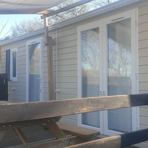 Mobile home 6 persons - Cottage Premium Clim - 29 m² - 2 bedrooms - 4/6 pers - air conditioning & plancha