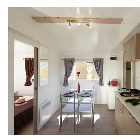 Mobile home 6 persons - Cottage " La petite tribu " - 26 m² - 2 bedrooms - 6 pers - Plancha