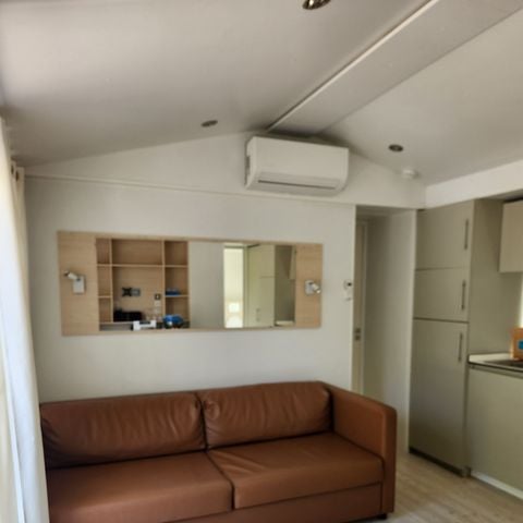Stacaravan 6 personen - Prestige Clim- 34 m² - 2 slaapkamers - 6 pers - airconditioning en plancha