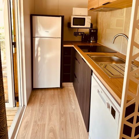 Stacaravan 6 personen - Louisiane Luxe 38m² - 3 kamers - Met uitzicht