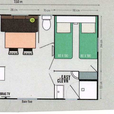 Casa mobile 5 persone - CONFORT 5 persone
