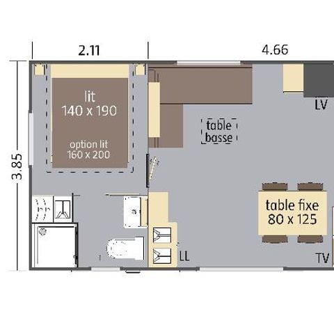 Mobile home 6 persons - Air-conditioned FAMILY mobile home SUNDAY