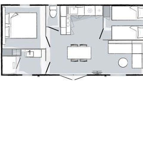 BUNGALOW 4 personnes - Premium Climatisation TV 30m² 2CH
