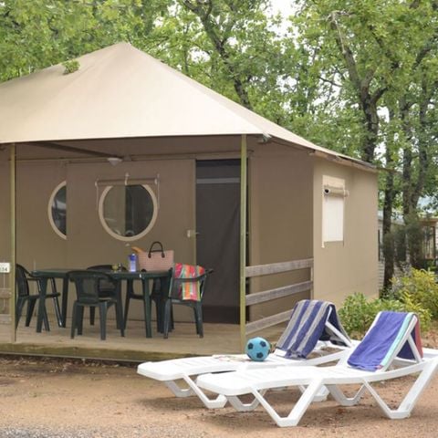 Safaritent 4 personen - Lodgetent 4 pers. 2 sl.k.