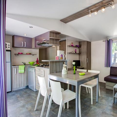 Stacaravan 6 personen - Prestige 6 pers. 3 slaapkamers.