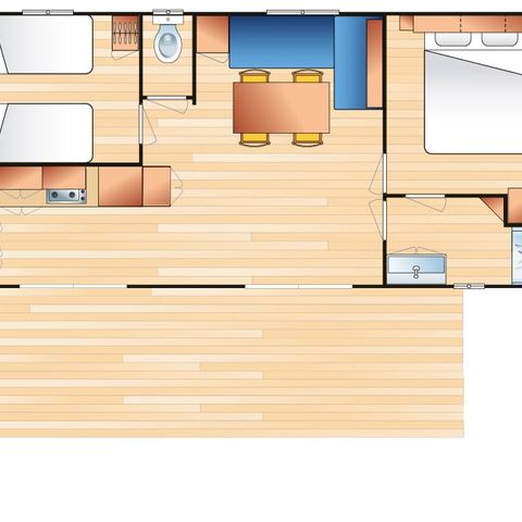 MOBILE HOME 6 people - Confort Natura 4/6 2 bdrms without TV